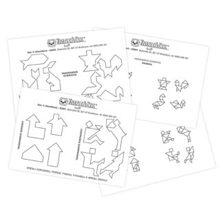 SADA Zmazáčiky Riešenia Tangramu (A5 kartičky)