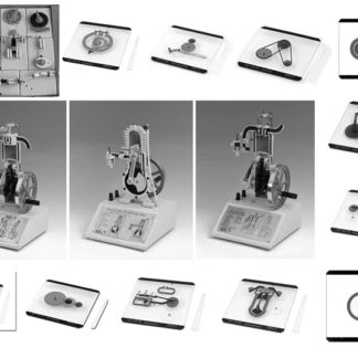 Sada základných druhov mechanizmov, pohonov a prevodov