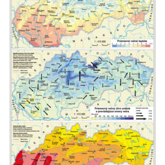 Slovensko - podnebie - 100x140cm