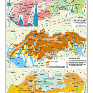 Slovensko - vodstvo - 100x140cm