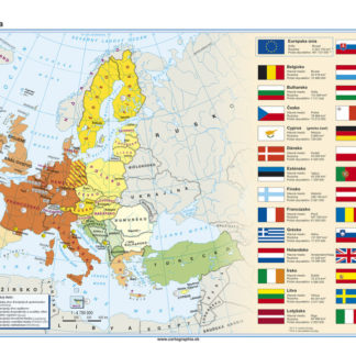 Európska únia + slepá mapa (DUO) 120x160cm