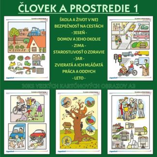 ČLOVEK A PROSTREDIE 1, kartónové obrazy