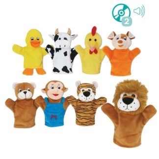 Maňušky (8 ks) - Zvieratá rozprávajú rozprávky s CD-ROM-om v 14 jazykoch