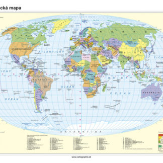 Svet - politická mapa  120x160cm